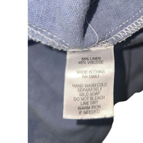 CYNTHIA ROWLEY DRAWSTRING PANT.SIZE 1X
MATERIAL LINEN/VISCOSE - Picture 8 of 8